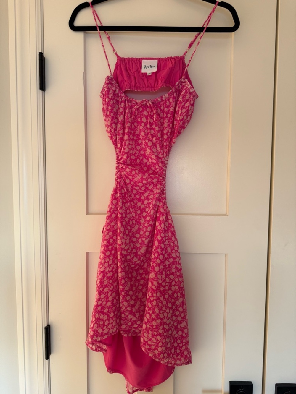 Skylar & Jade Pink Floral High-Low Dress